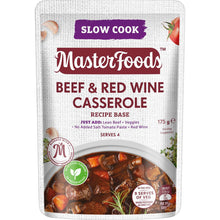 MasterFoods Beef & Red Wine Casserole Slow Cook Recipe Base 175g
