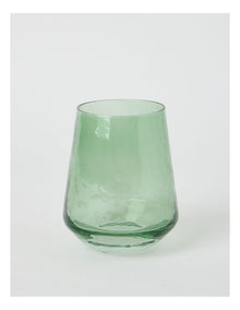 Hammered Tumbler Set of 4 400ml in Green