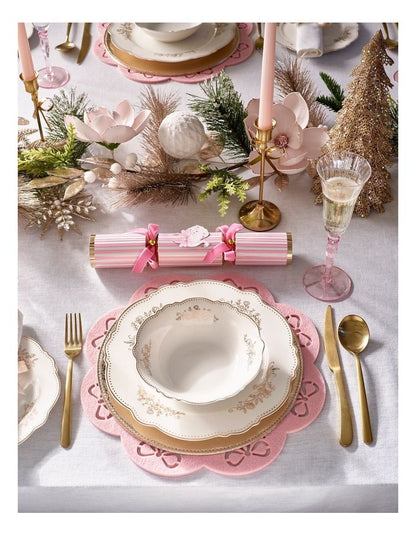 Luxe Bow Placemat Set of 4 35cm in Pink