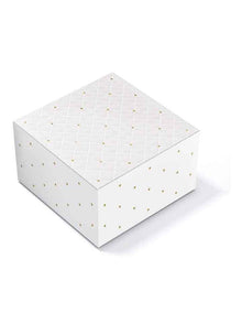 Large Quilted Gift Box in Pearl