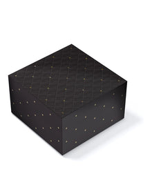 Large Quilted Gift Box in Ebony