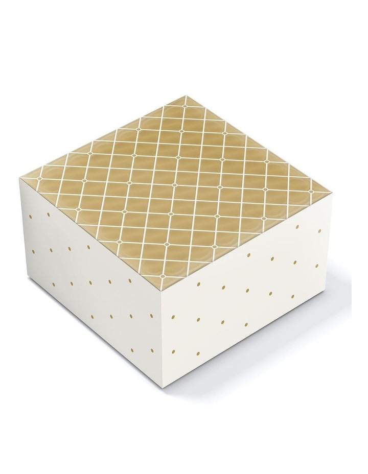 Extra Large Quilted Gift Box in Gold