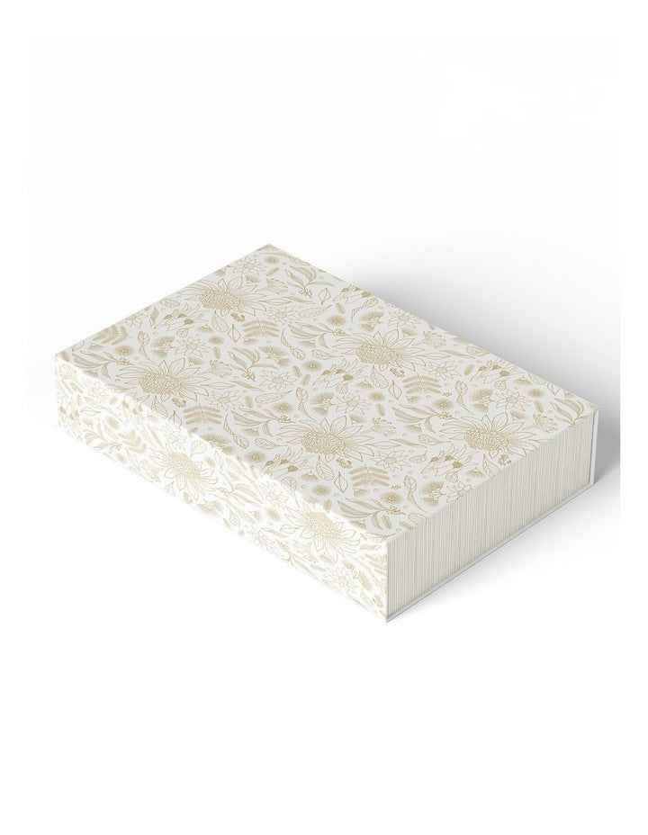 Extra Large Magnetic Gift Box in Botanic On White