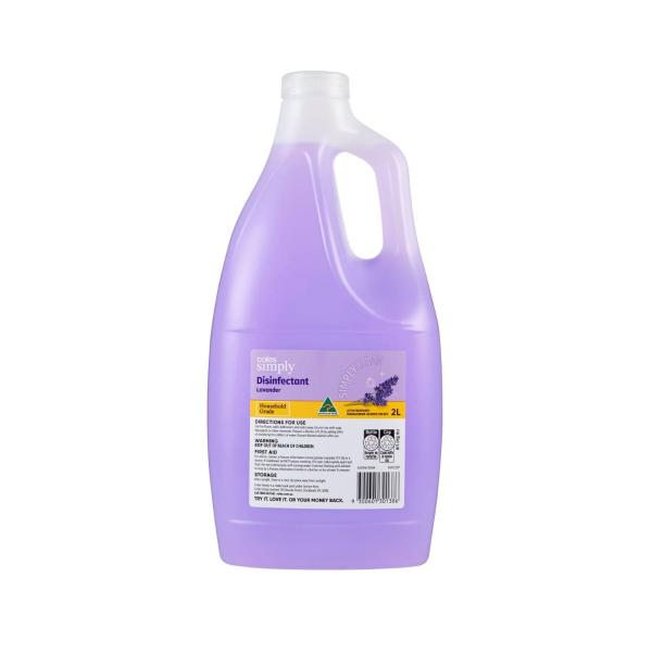 COLES SIMPLY DISINFECTANT:LAVENDER:.:2 LITRE