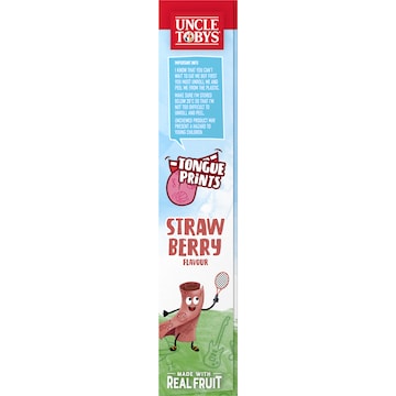 Uncle Tobys Roll Ups Strawberry Fun Prints 6 pack