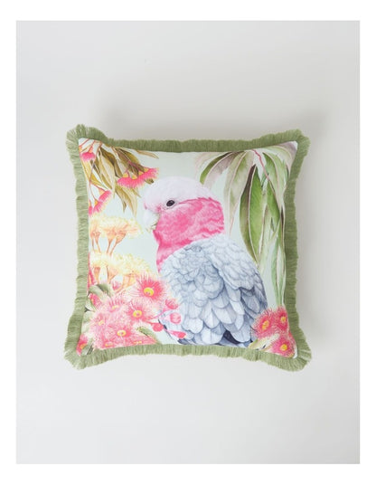 Flowering Gum Galah Cushion in Sage