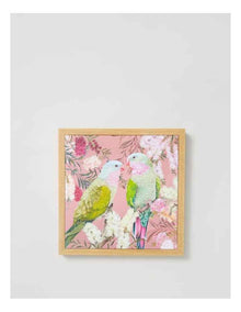 Lauren Stringini Princess Parrot Wall Art 50 x 50cm