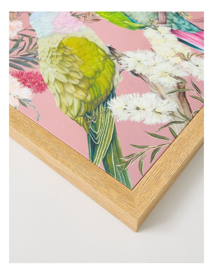 Lauren Stringini Princess Parrot Wall Art 50 x 50cm