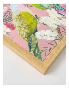 Lauren Stringini Princess Parrot Wall Art 50 x 50cm