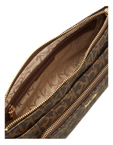 Hayden Crossbody Bag in Brown Mono