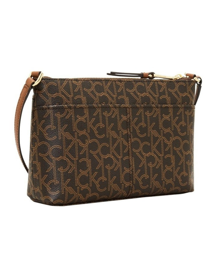 Hayden Crossbody Bag in Brown Mono