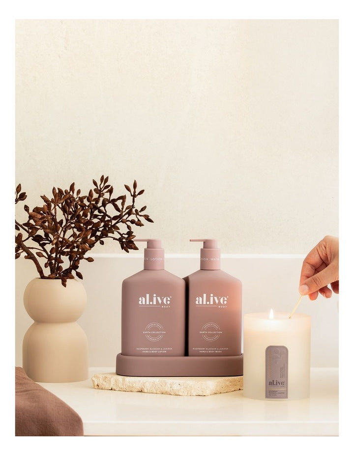 Soy Candle Raspberry Blossom & Juniper 300g