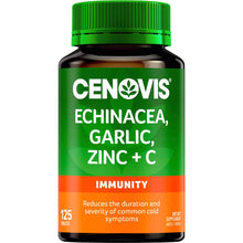 Cenovis Echinacea Garlic Zinc & Vitamin c For Immune Support 125 Pack