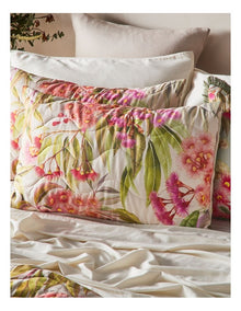 Flowering Gum Quilted Cotton Coverlet in Natural