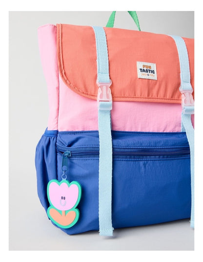 Colour Blocked Backpack in Pink