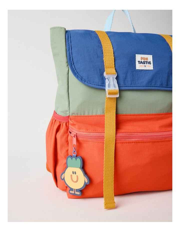 Colour Blocked Backpack in Green
