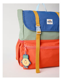Colour Blocked Backpack in Green