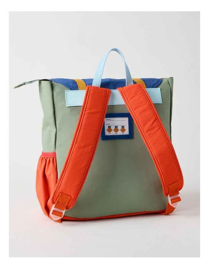 Colour Blocked Backpack in Green