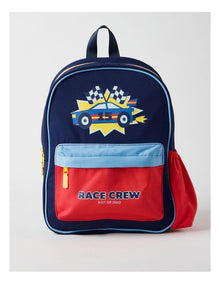 Colour Blocked Race Crew Backpack in Navy
