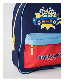 Colour Blocked Race Crew Backpack in Navy