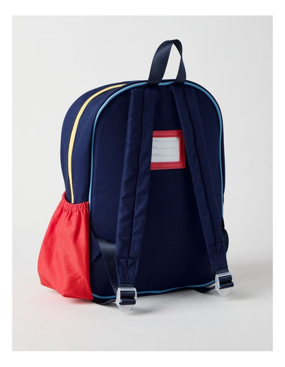 Colour Blocked Race Crew Backpack in Navy