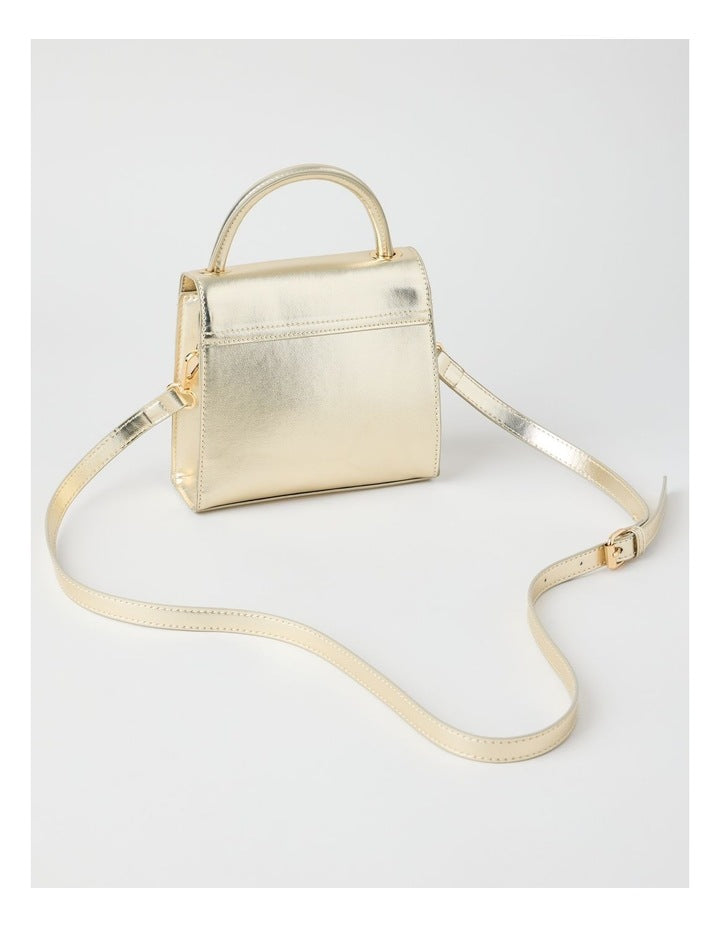 Embellished Cross Body Bag in Gold