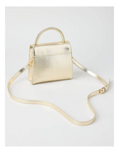 Embellished Cross Body Bag in Gold