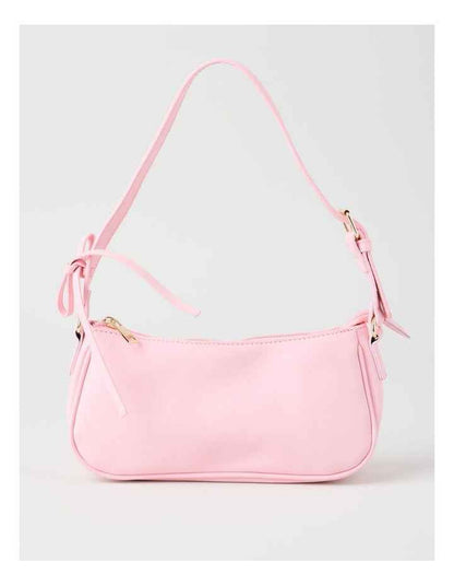 Shoulder Bag with Bow in Pink