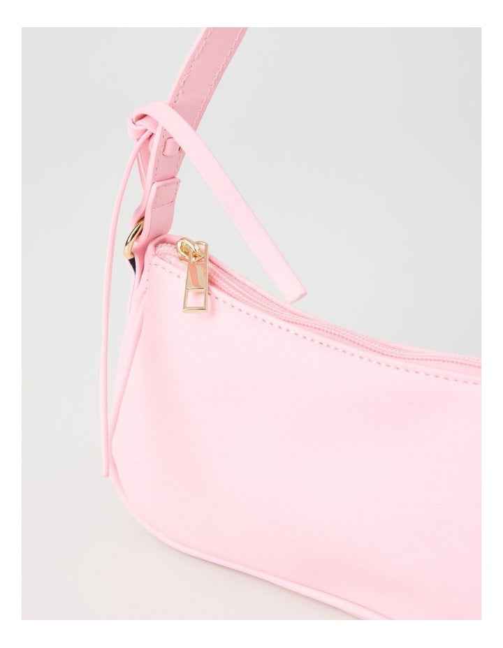 Shoulder Bag with Bow in Pink