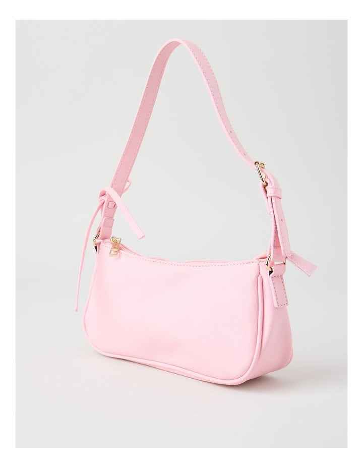 Shoulder Bag with Bow in Pink