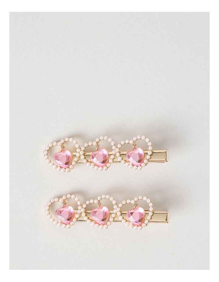 2 Pack Jewel Hair Clip Set