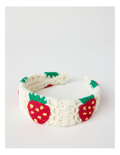 Crochet Strawberry Headband