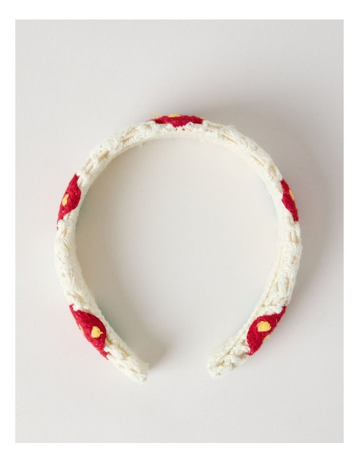 Crochet Strawberry Headband