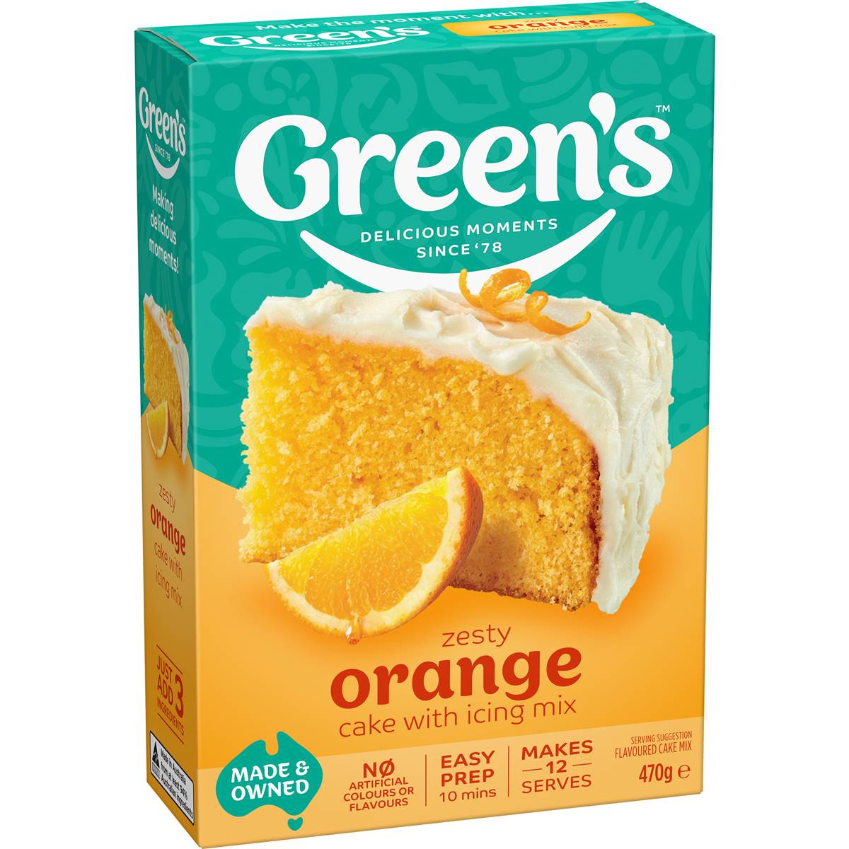 Green's Traditional  Orange Cake Mix 470g
