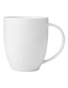 White Basics Diamonds Coupe Mug 420ml in White