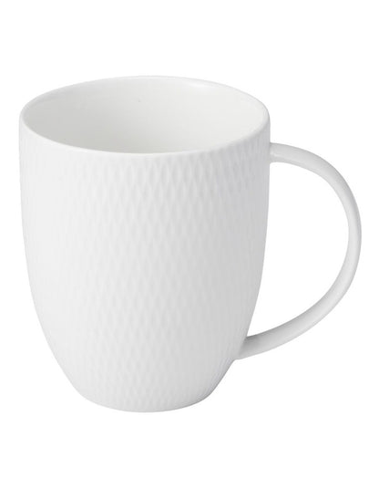 White Basics Diamonds Coupe Mug 420ml in White