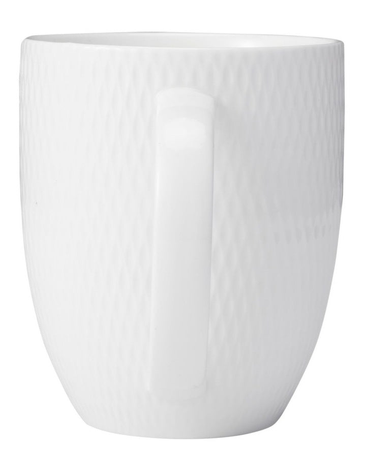 White Basics Diamonds Coupe Mug 420ml in White