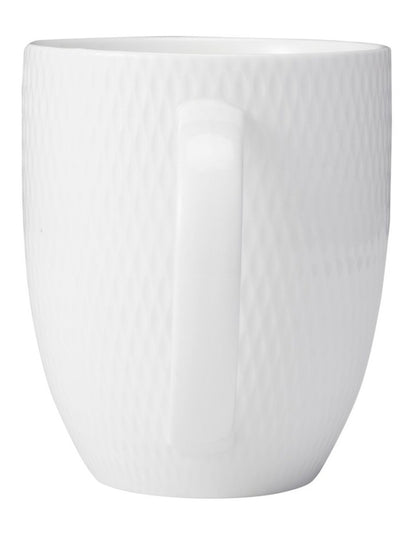White Basics Diamonds Coupe Mug 420ml in White