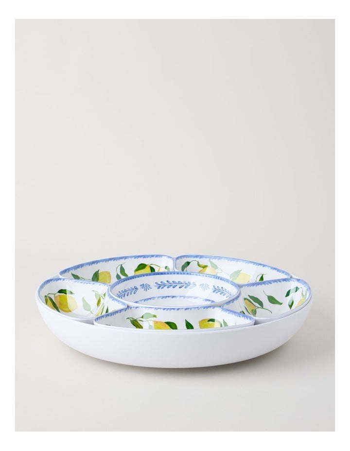 Citrus Chip and Dip Lazy Susan