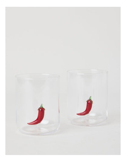 Icon Tumbler Chilli Set of 2 420ml