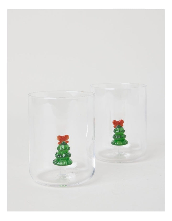 Icon Tumbler Christmas Tree Set of 2 420ml