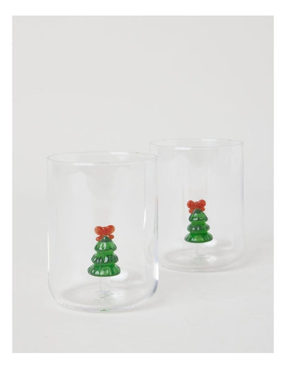 Icon Tumbler Christmas Tree Set of 2 420ml