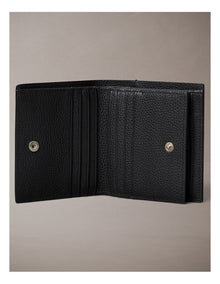 Foil Embossed Logo Trifold Wallet with Card Case