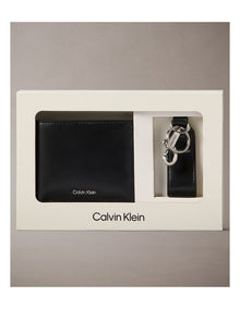 Leather Wallet and Key Fob Gift Set