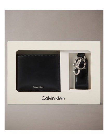 Leather Wallet and Key Fob Gift Set