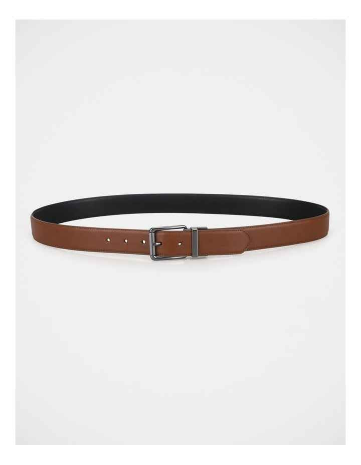 2 BUCKLE BELT SET  BLACK/BROWN