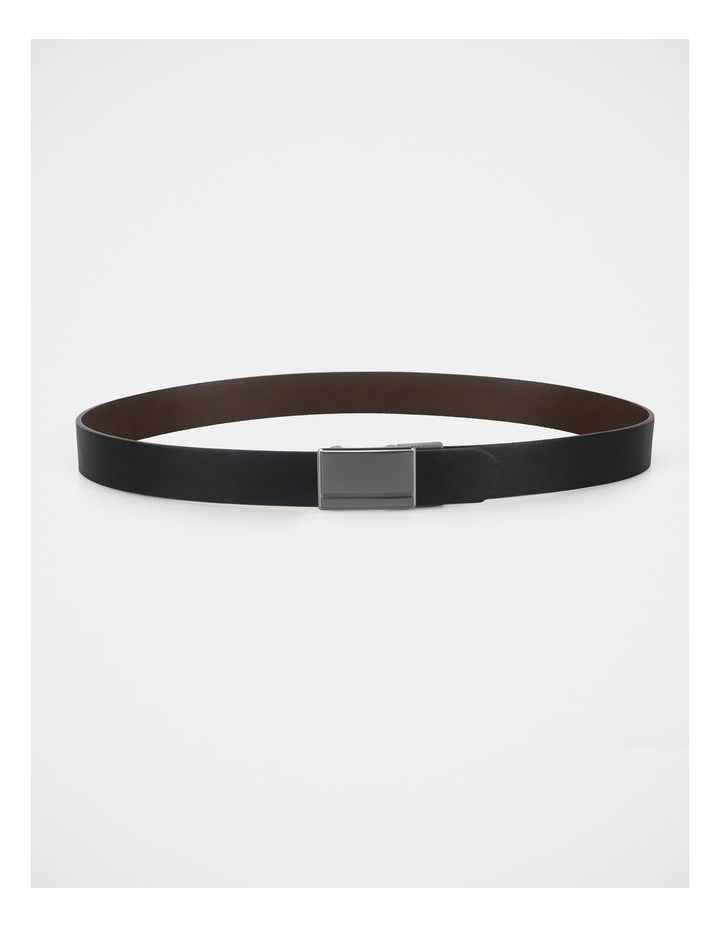 2 BUCKLE BELT SET  BLACK/BROWN