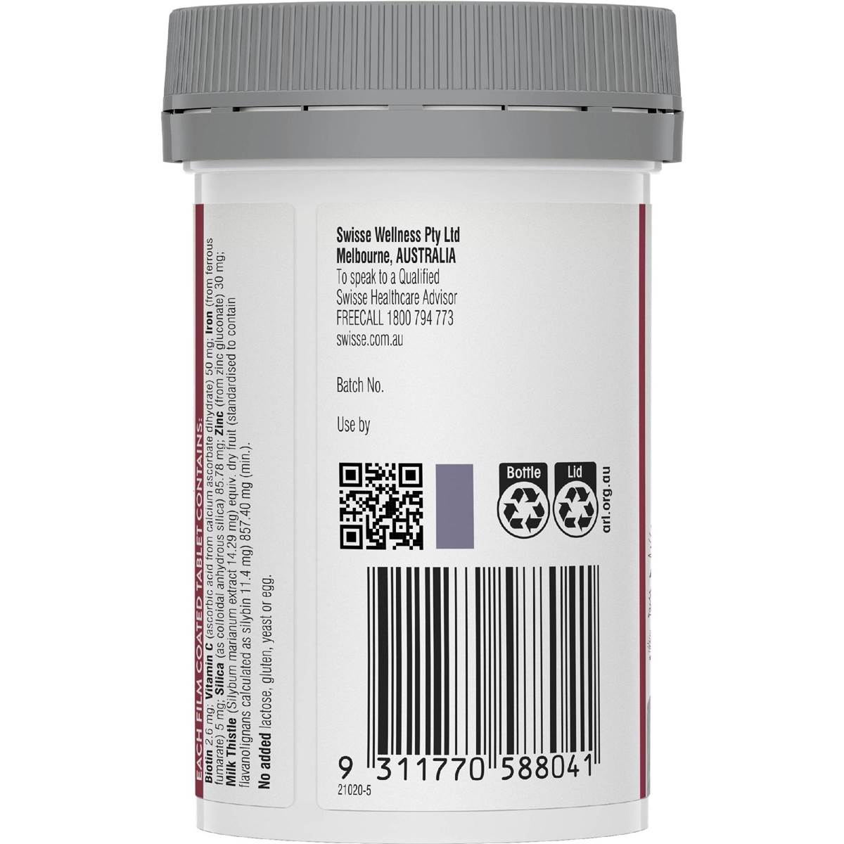 Swisse Beauty Hair Skin Nails+ Tablets 60 pack