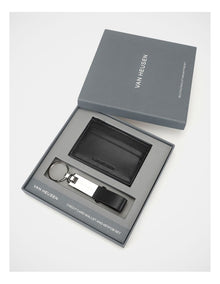 Credit Card Wallet and Keyfob Set in Black