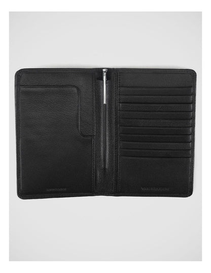 RFID Passport Wallet and Slim Pen in Black